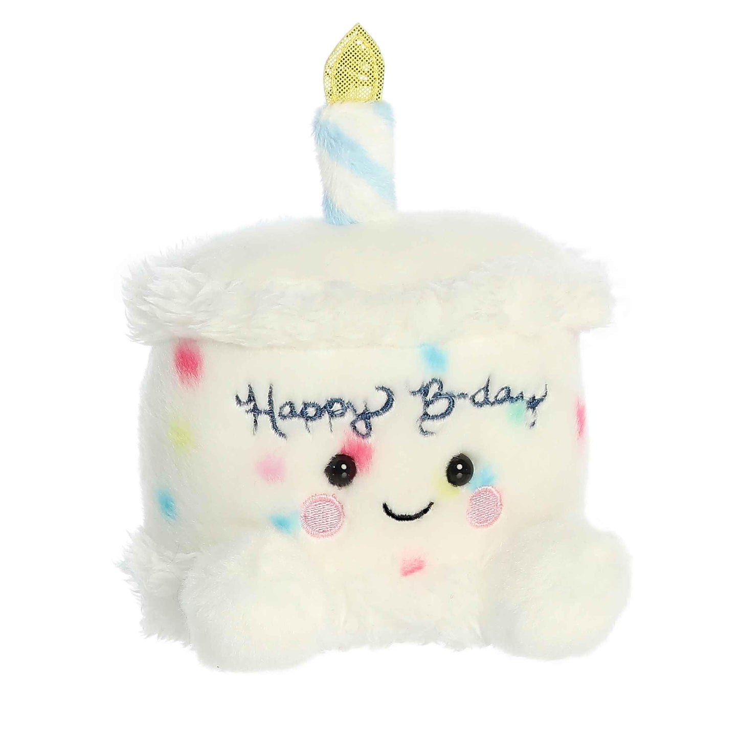Aurora® Adorable Palm Pals™ Happy B'Day Cake Stuffed Animal - Fun Collectible Plush for Kids and Adult Collectors - Perfect for Decorating Rooms