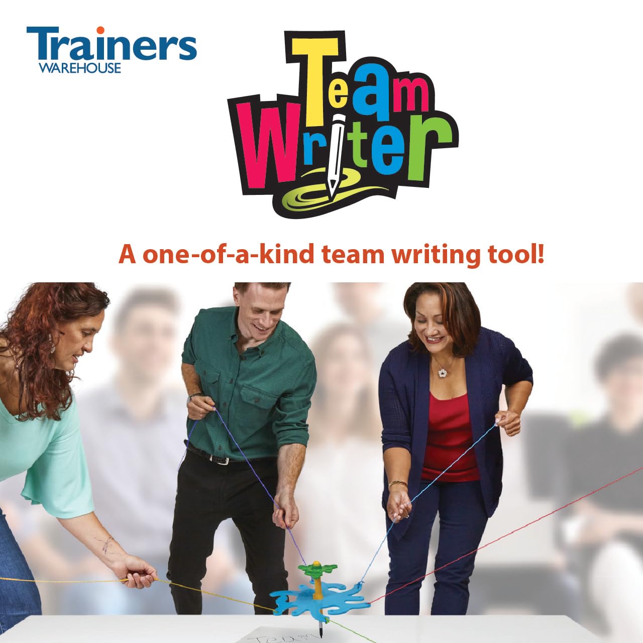 Trainers Warehouse TeamWRITER® Team Building Game | A Fun Collaborative & Challenging Activity - Perfect for Any Office or School Group