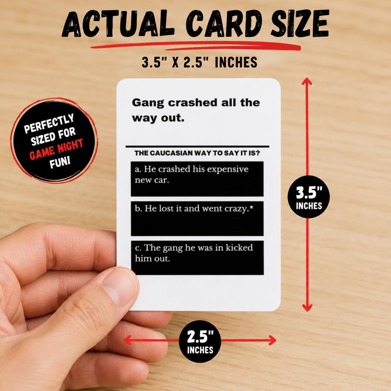 HARSTCO GAMES 99 Black Slang Phrases - A Funny Card Game that Helps You Learn the Slang Everyone Else Already Knows