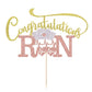 Congratulations RN Cake Topper -Congrats Nurse/BSN Cake Decor,Congratulations High School/College Graduation,Medical School Graduation Party
