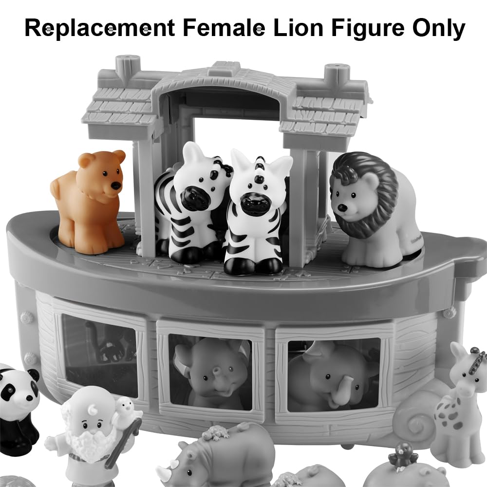 Replacement Part for Fisher-Price Little-People Noah's Ark Playset BMM06 - DKV14 - Replacement Female Lion Figure - Works with Other Sets Too -