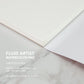 Fluid Watercolor Paper Fold Over Pad, 6 x 6 inches, 20 Sheets, 140 lb (300 GSM) Cold Press for Artist Painting and Wet Media