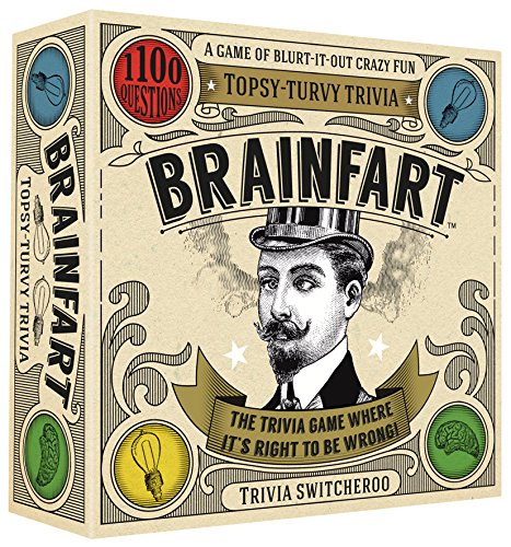 Hygge Games Brainfart Topsy Turvy Trivia Game, Sand
