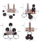 Brain Teaser Puzzle Wooden Threading Rope Loop Puzzle Luban Lock Brain Teaser Game Adult Kids Toy Puzzles for Adults (16)
