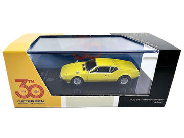 1972 Pantera Yellow Petersen Automotive Museum 30th Anniversary 1/64 Diecast Model Car by Paragon Models PA-55643