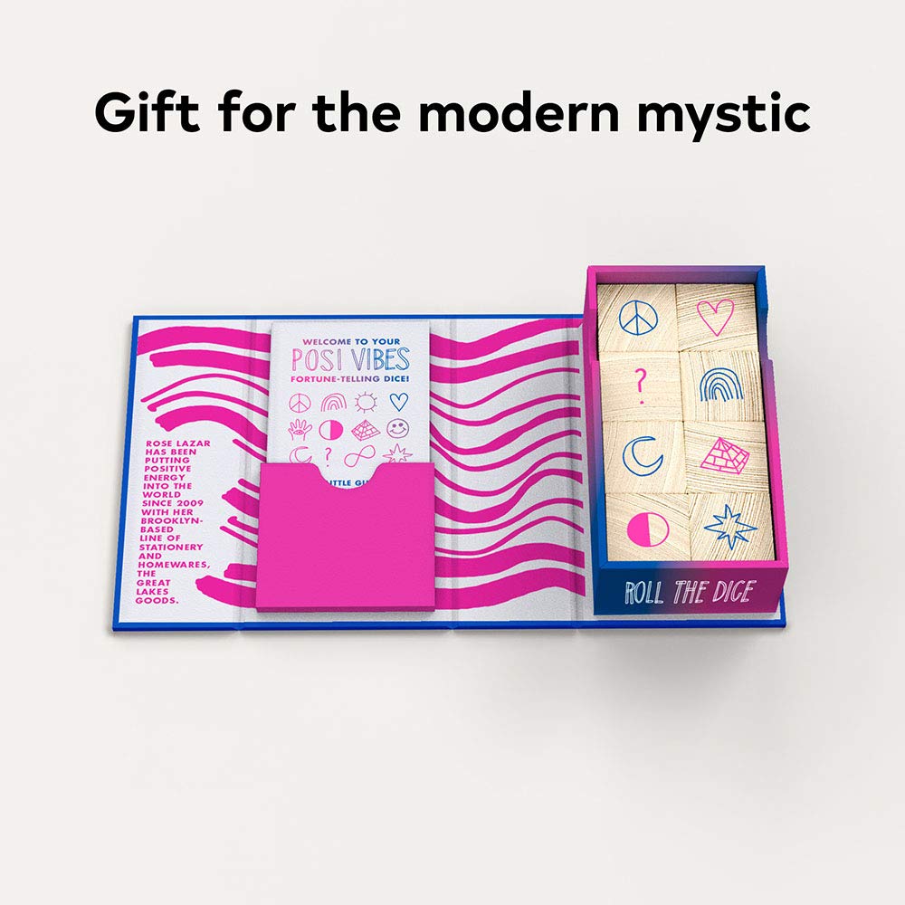 Chronicle Books Posi Vibes Fortune-Telling Dice, Multicolor