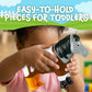 POPULAR PLAYTHINGS Magnetic Animals for Toddlers 1-3, Mix or Match Animal Toys, Set of 4 Gift for Kids - Farm Animals