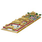 FULHOLPE Chinese Forbidden City Architecture Building Blocks Set, 3-in-1 Chinese Imperial Palace Model Bricks Set with Lights, 10385 Pcs DIY Building
