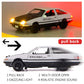 BDTCTK 1/32 AE86 Initial D Model Car, Zinc Alloy Pull Back Toy car with Sound and Light for Kids Boy Girl Gift(Black)
