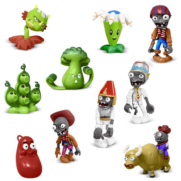 Genqiang Action Figures Set, 10 Pieces Mini Figurines, Surprise Game Series PVC Toys for Kids and Fans, Ideal for Collection Party Supplies Cupcake