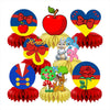 8Pcs White Girls Princess Honeycomb Table Centerpiece,Girls Princess Birthday Party Supplies Table Decorations for Kids Party Decorations