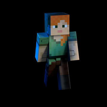 Minecraft Diamond Level Alex Action Figure, 6+ Years