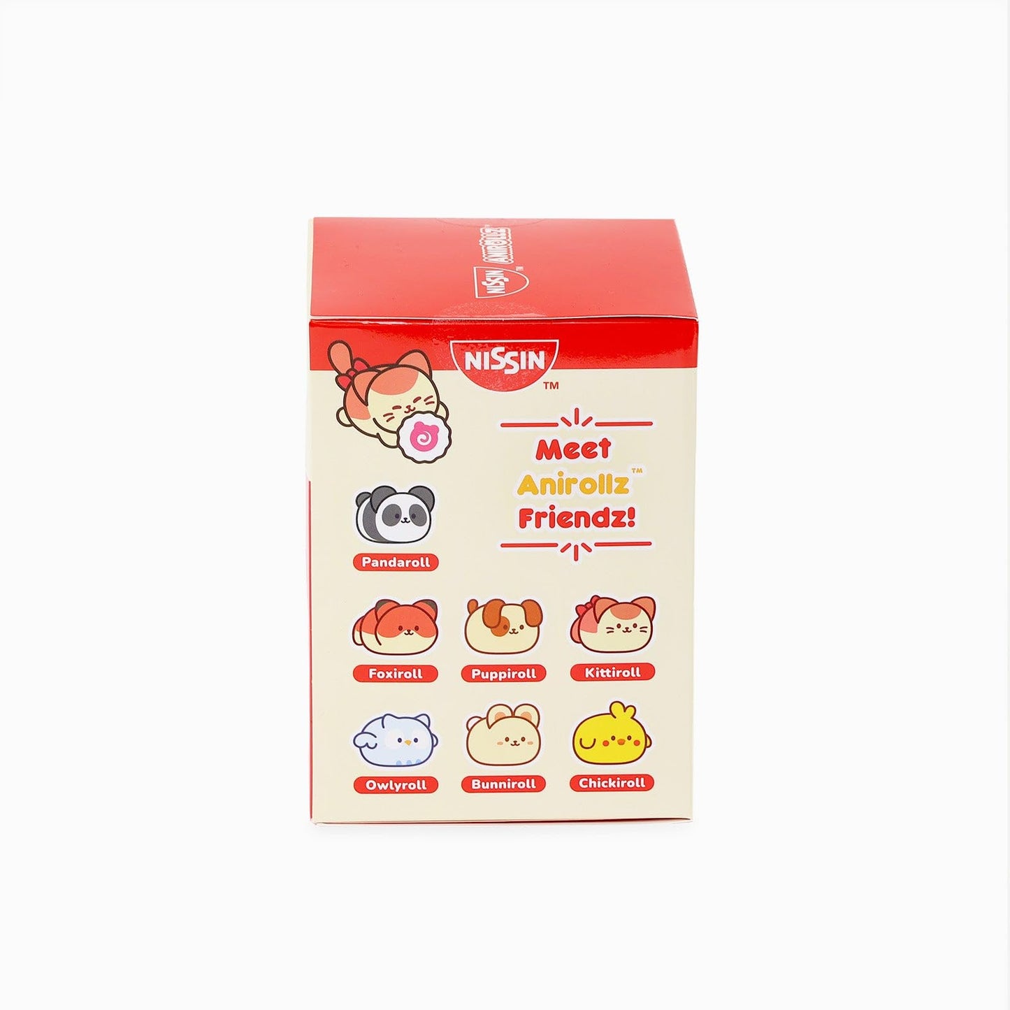 Anirollz x Nissin Surprise Plush Box - 1 Random Mini Plush Toy - Official Cup Noodles & Top Ramen Plush - Soft & Collectible Blind Box Stuffed Animal