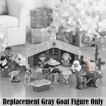 Fisher-Price Replacement Part Little People Manger Scene Christmas Story Playset N4630 - Replacement Gray Goat Figure