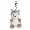 Aurora® Adorable Palm Pals™ Busky Husky™ Clip-On - Fun Collectible Plush for Kids and Adult Collectors - Perfect for Decorating Rooms and Birthday