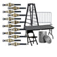 Set of 12 Championship Figure Belts & 5 Accessories for Wrestling Action Figures