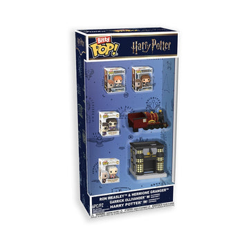 Funko Pop! Starter Set: Harry Potter Bitty Bundle Pack - 6 Pack - Harry Potter, Ron Weasley, Hermione Granger, Bitty Ride Hogwarts Express, and Bitty