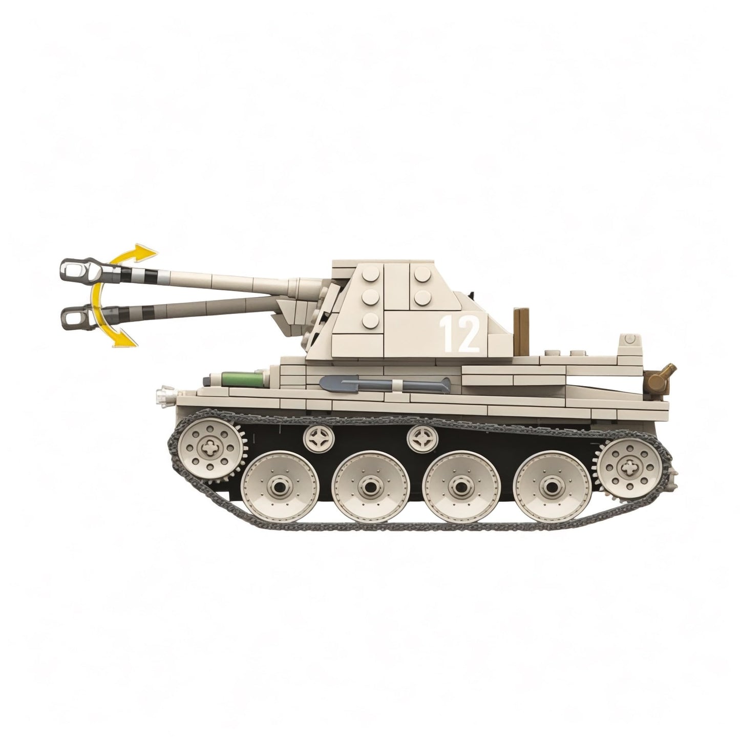 General Jim's WW2 German Marder III Tank Destroyer Building Set - 608 Piece Military Brick Model Kit - Compatible with Major Brands Building Levels