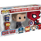 Funko POP Marvel: Civil War Hawkeye Spiderman, Iron Man & Captain America Keychain