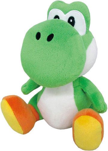 Little Buddy Super Mario All Star Collection 1416 Yoshi Stuffed Plush, 8",Multi-colored