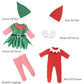sweet dolly 18 inch Christmas Doll Clothes, 18 inch Christmas Elf Clothing Costume Santa's Little Helper Outfit for 18 inch Doll
