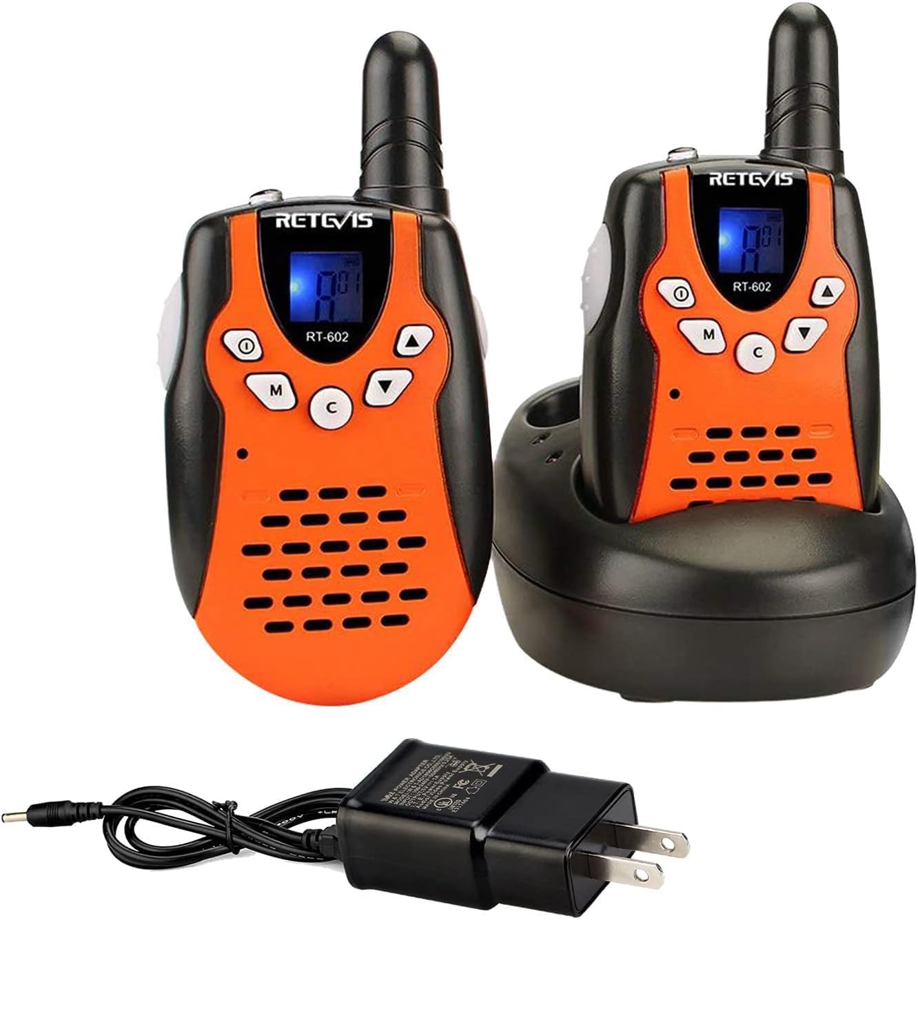 Retevis RT602 Walkie Talkies for Kids, Rechargeable 2 Way Radio 2 Pack, Kids Toys for Boys Girls Ages 3-12, Outdoor Games Adventure Toys, Camping