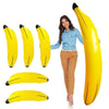 6 Pcs Bachelorette Party Game Inflatable Banana Props Balloons,Include 70 Inch Banana x 1,23 Inch Banana x 5,for Indoor and Outdoor Bachelorette Party