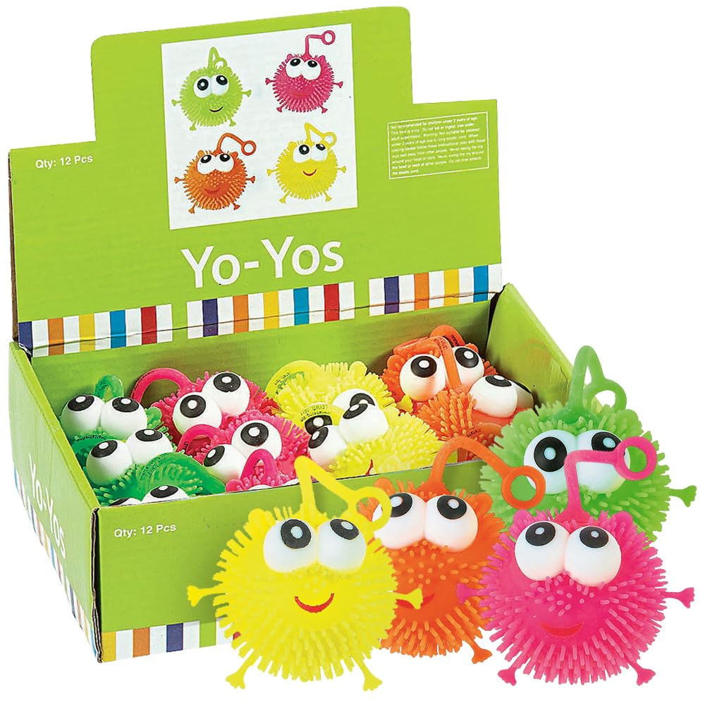 Fun Express - Puffy Pal YO-Yos - Toys - Value Toys - Yo - Yos - 12 Pieces