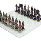 Pacific Giftware Civil War Soldier Themed Chess Set with Glass Board - Historical Collectible, Multicolor
