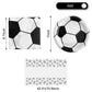 Soccer Party Tableware ,16 Plates and 16 Napkins and Tablecloth 71 '' x 42 ''Soccer Sports Themed Birthday Decorate Supplies