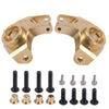 RCLions RC Steering Cup Knuckles Brass Upgrade Parts for SCX10 II 90046 1/10th RC Crawler Car