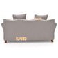 iLAND Dollhouse Furniture of Dollhouse Couch Fit Modern Miniature Accessories and Furniture, 1/12 Scale Mini Living Room Decor Chic Khaki Drills