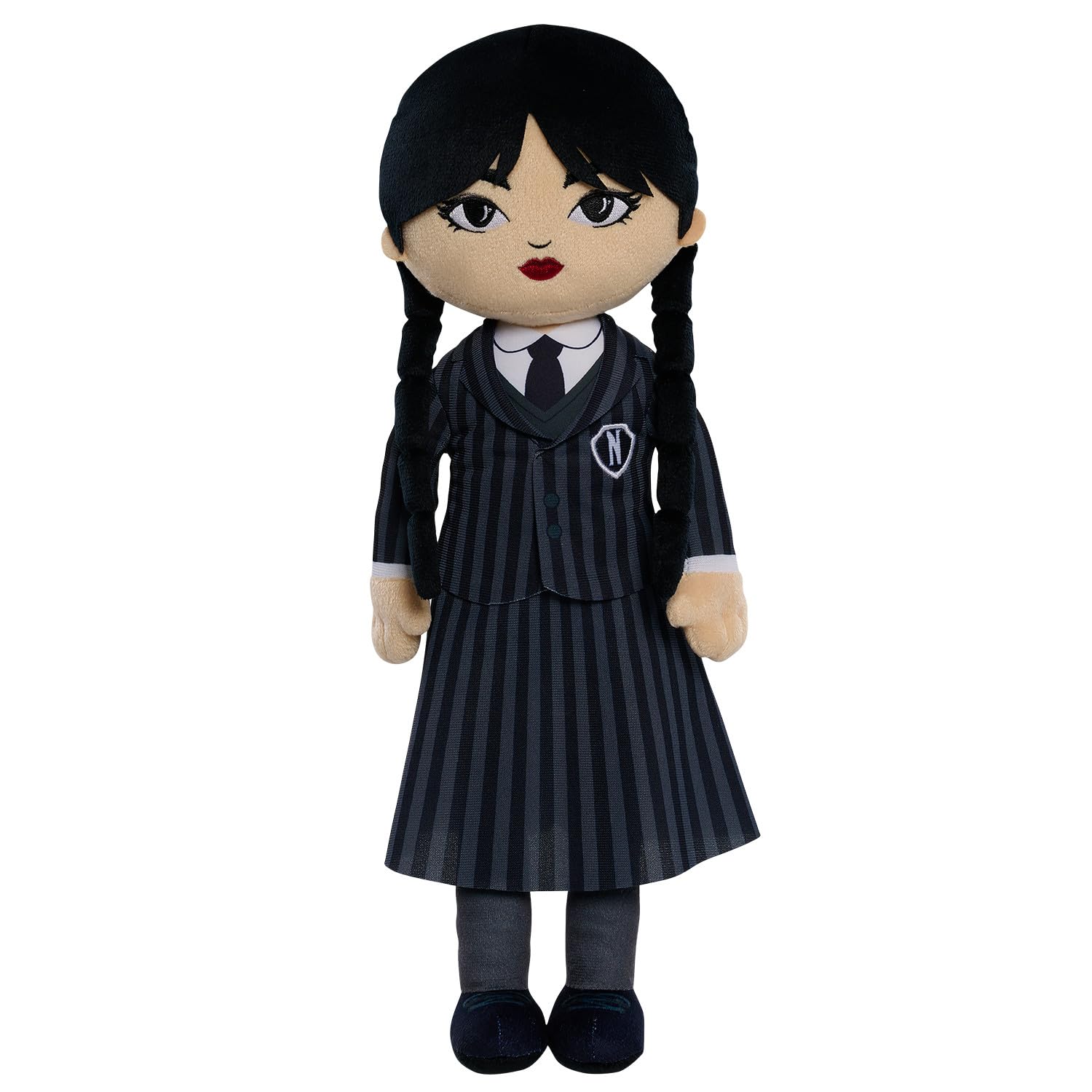 WEDNESDAY Large 15.5-inch Plush Doll, Ultra Soft Plush, Toy for Fans, Girls, Kids, Ages 3 and Up by Just Play