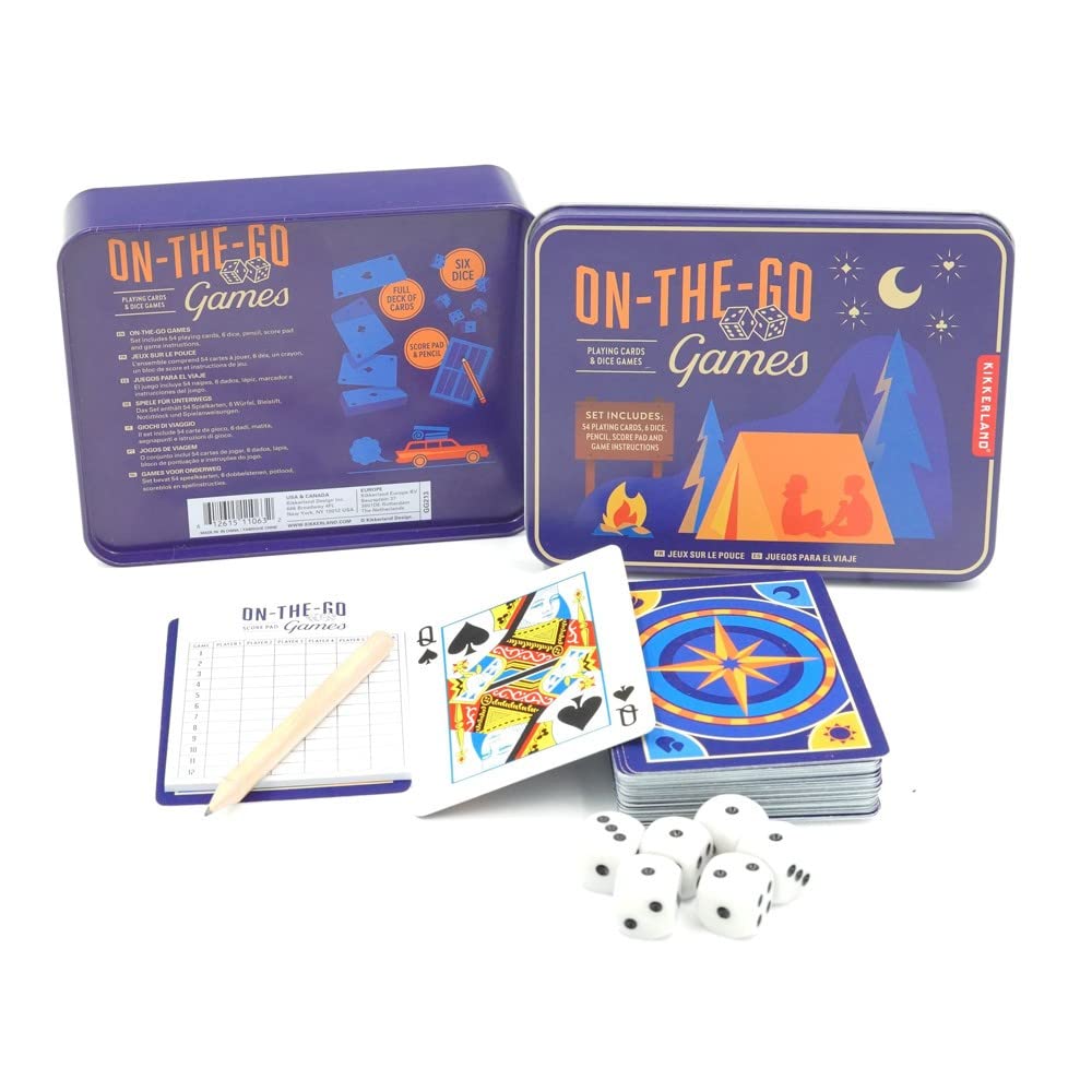 Kikkerland On-The-Go Games Tin Kit