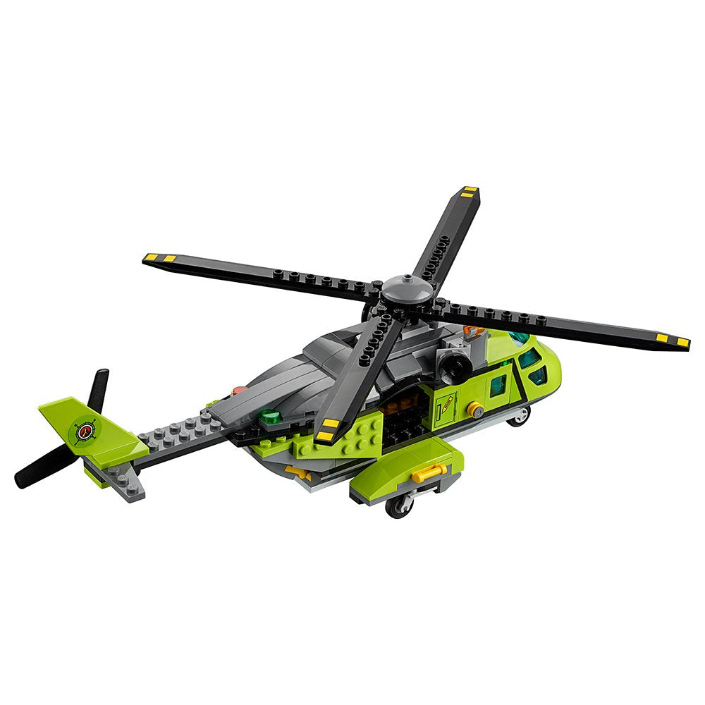 LEGO City Volcano Explorers 60123 Volcano Supply Helicopter Building Kit (330 Piece)