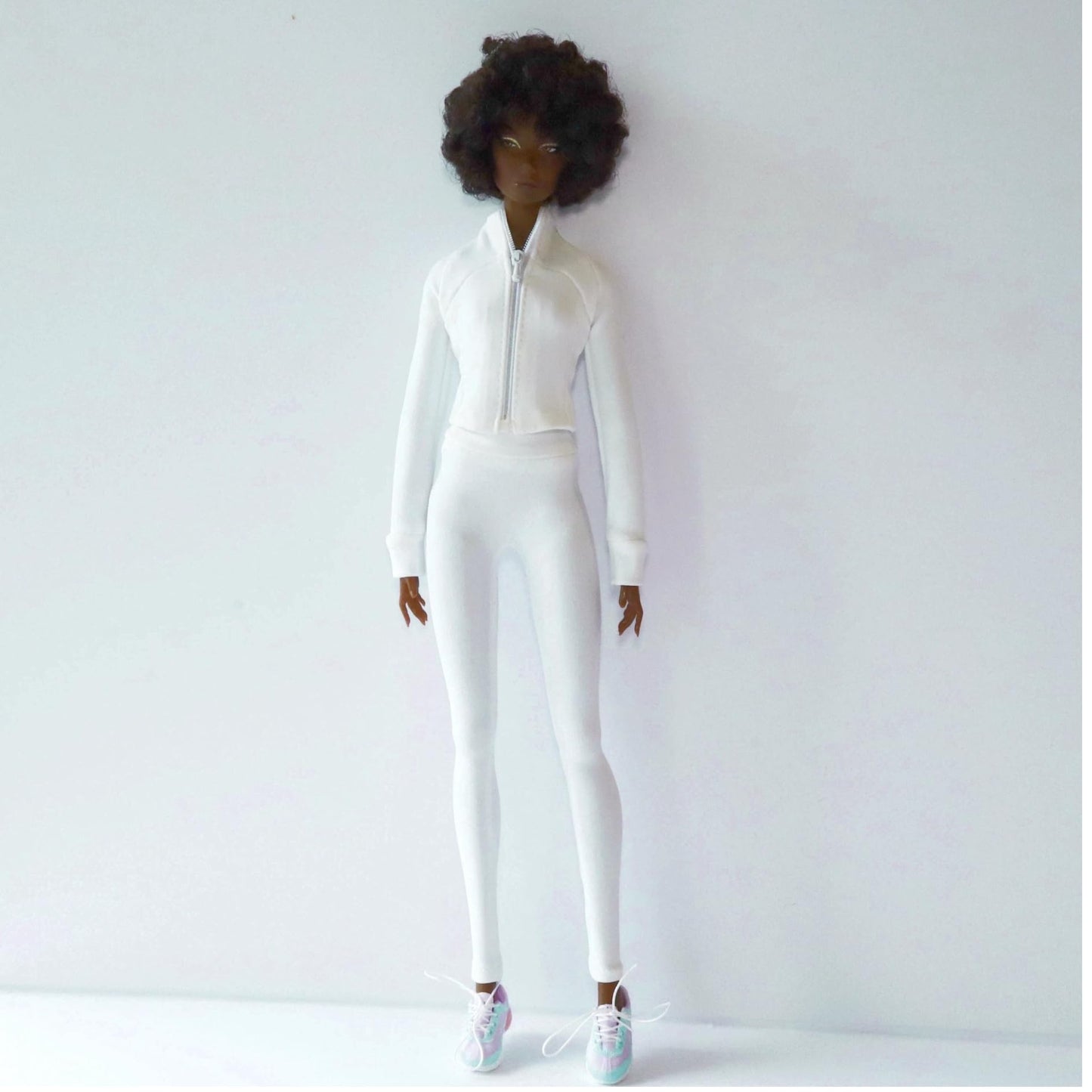 Fashion Doll Workout Set, Yoga setfitness Athletic Jacket with Leggings and Shoes, Compatible with 11.5-12 Inch Fashion Dolls, 1/6 Scale Accessories