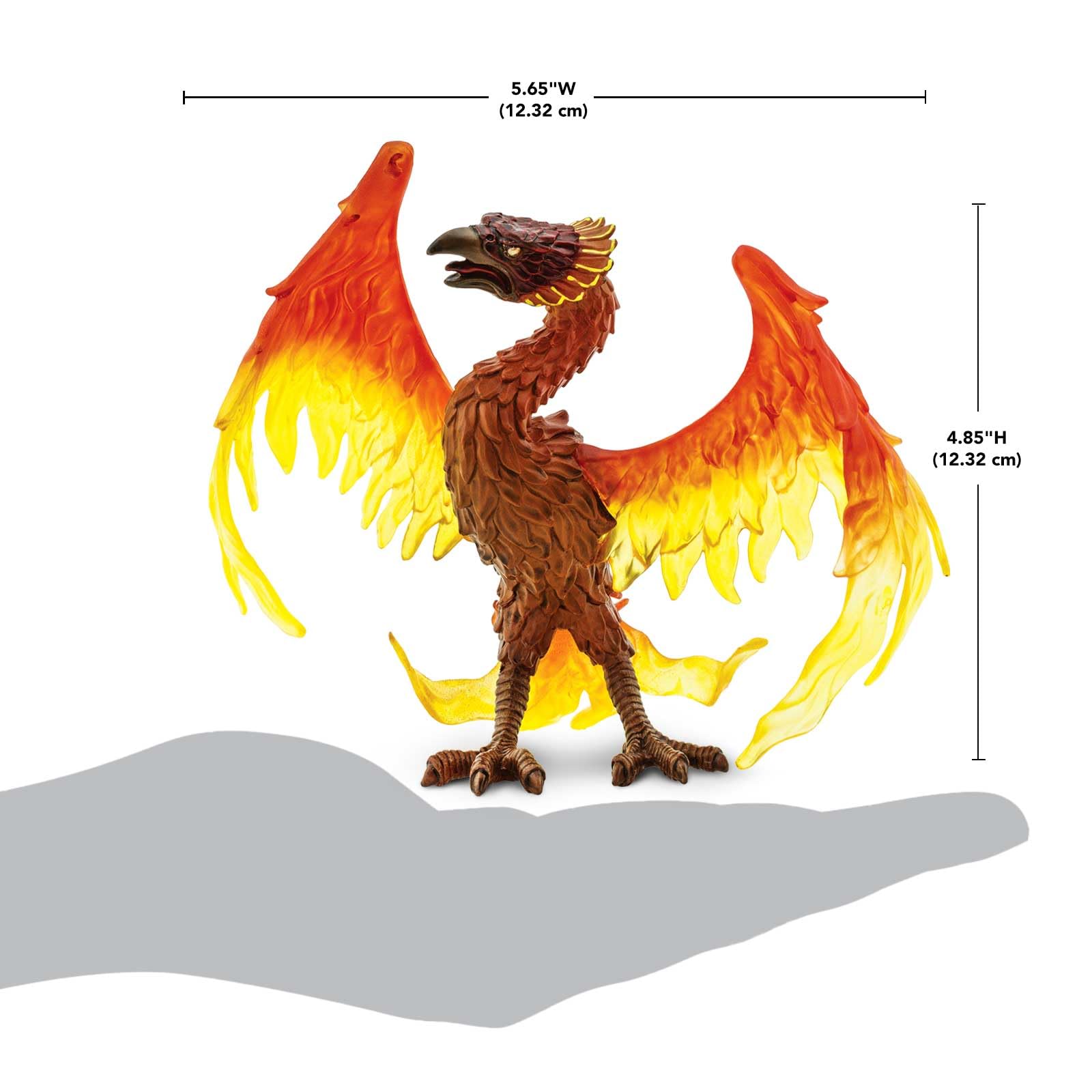 Safari Ltd. Phoenix Figurine - 7" Fiery Bird Model Figure - Mythical Toy for Boys, Girls, and Kids Age 3+