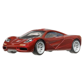 Hot Wheels Premium Car Culture Circuit Legends Toy Vehicle, 1:64 Scale Die-Cast McLaren F1 for Collectors, Real Riders Tires, Metal/Metal