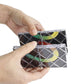 GoodPlay MoZhi LingAo 8 Panels 3 Rings Magic Folding Puzzle Cube Twisty Black