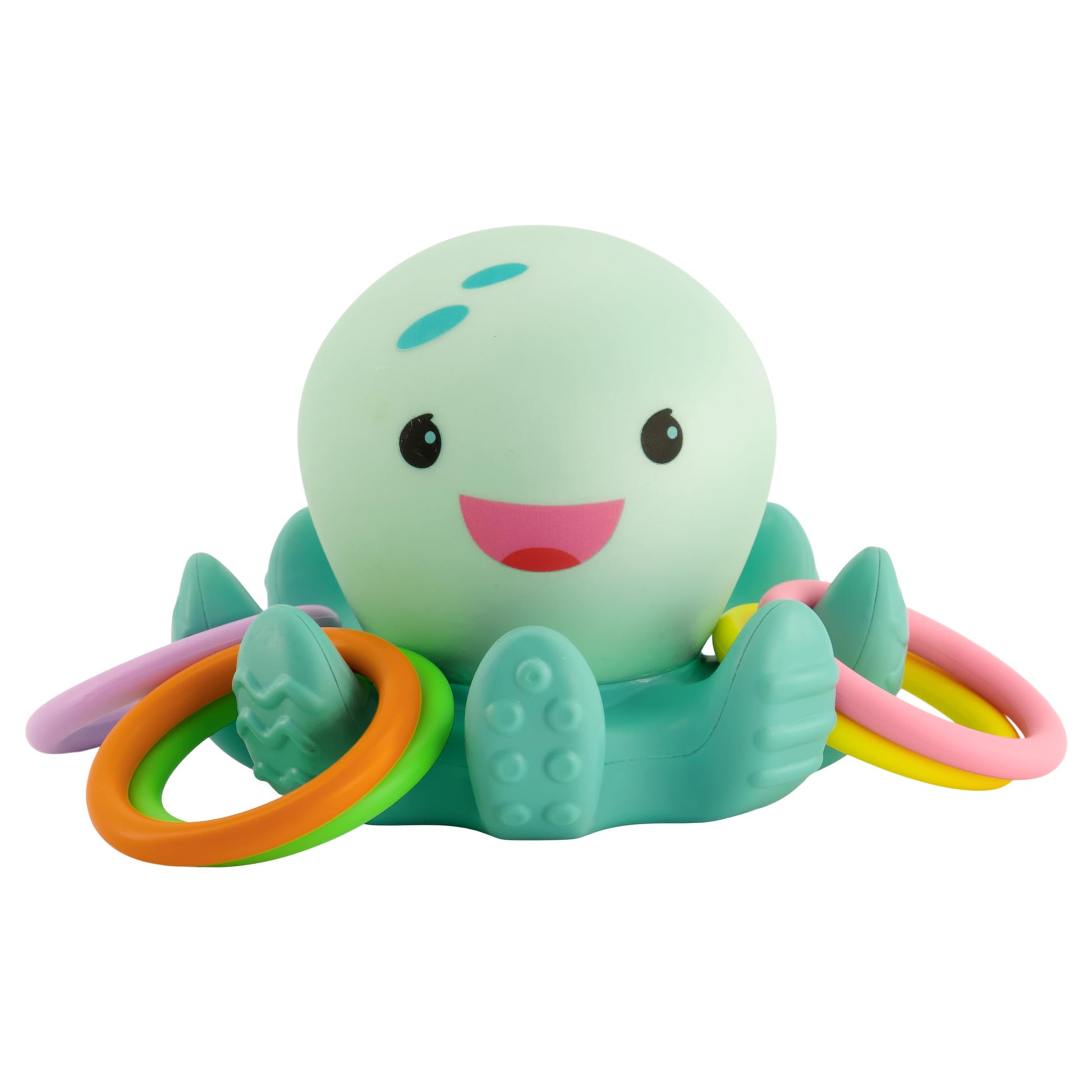 Infantino Light Up Octopus Ring Toss Toy, 6+ Months