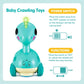 CubicFun Touch & Go Crawling Dinosaur Toy with Music, Lights & Obstacle Avoidance, 1 Year Old Boy Girl Gifts, Interactive Tummy Time Toy for 12 Month