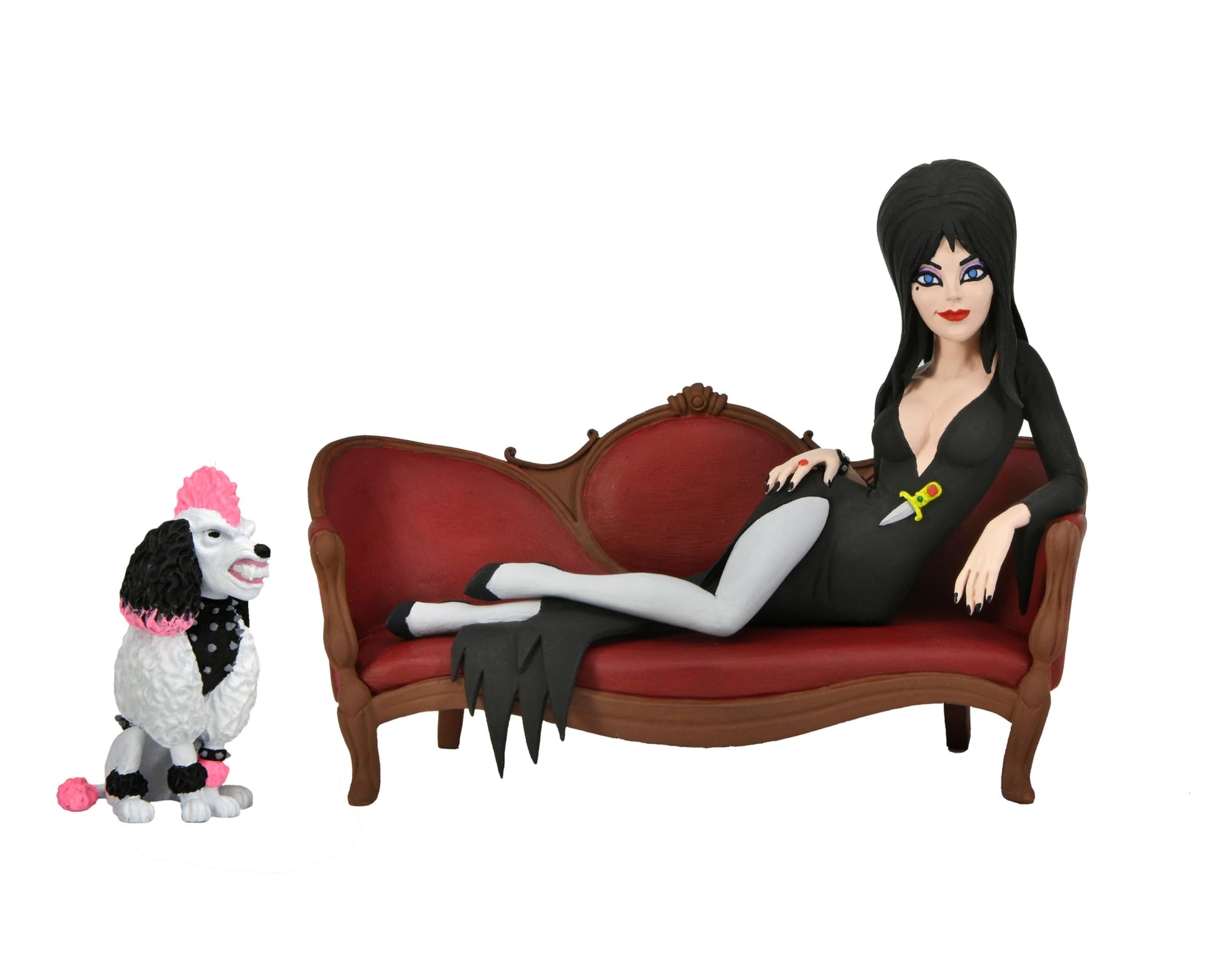 NECA - Elvira on Couch (Toony Terrors) 6" Action Figure Boxed Set