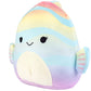 Squishmallows 8" Canda The Rainbow Fish - Officially Licensed Kellytoy Plush - Collectible Soft & Squishy Stuffed Animal Toy - Add to Your Squad -