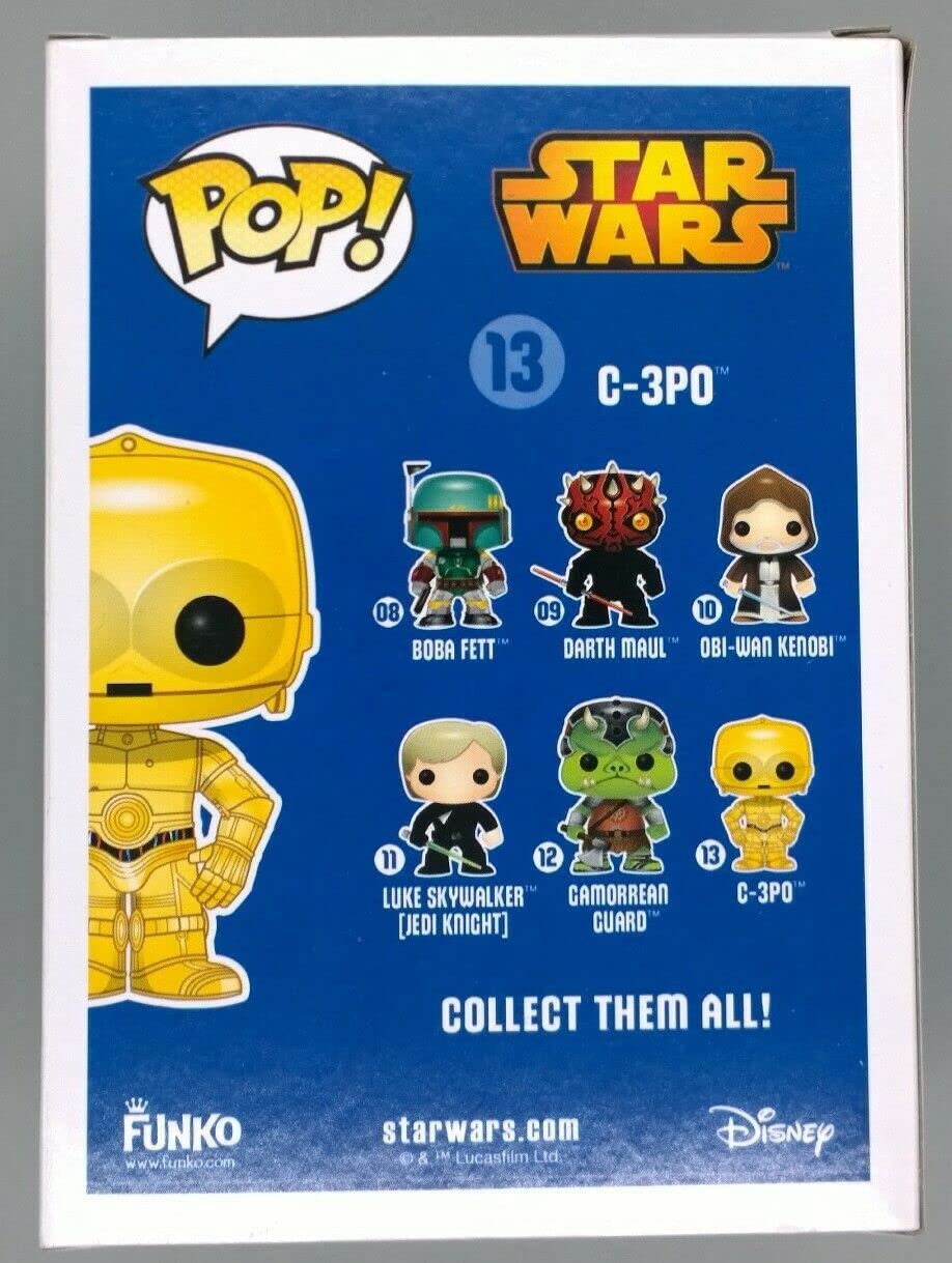 Funko Pop Vinyl Star Wars Metallic C3PO - 2015 Summer Convention Exclusive