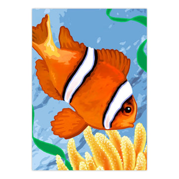Royal & Langnickel 11 x 15 inch Clown Fish Pre-Printed Paint by Number Painting Set