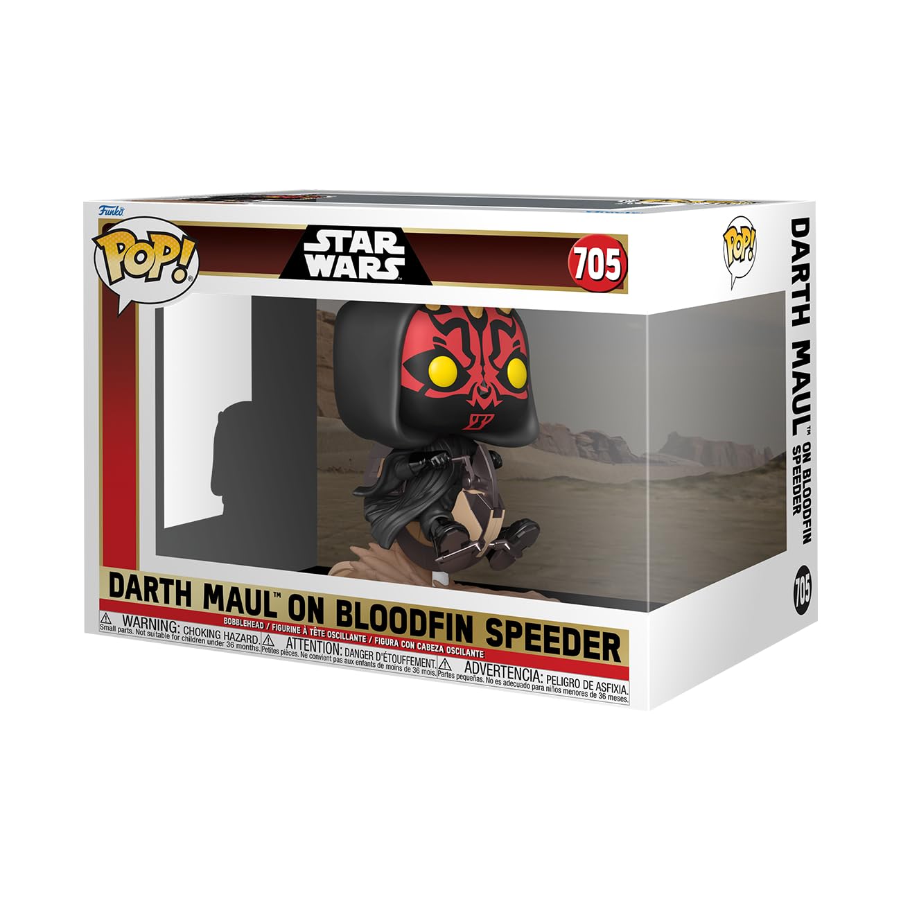 Funko POP! Rides: Star Wars - Phantom Menace - Darth Maul on Bloodfin