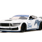 Jada Big Time Muscle 1:24 2024 Ford Mustang GT Dark Horse Die-Cast Car, Toys for Kids and Adults(White with Blue Horse Deco)