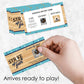 Big Dot of Happiness Strike Up the Fun - Bowling - Birthday Party or Baby Shower Party Game Scratch Off Cards - 22 Count
