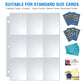 Sooez 9 Pocket Page Protectors, Trading Card Sleeves for Binder, 36 Pack