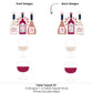 Big Dot of Happiness But First, Wine Tasting Party Centerpiece Sticks - Table Toppers - Set of 15